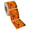 Picture of Orange Aircraft Handling Label Sticker Roll